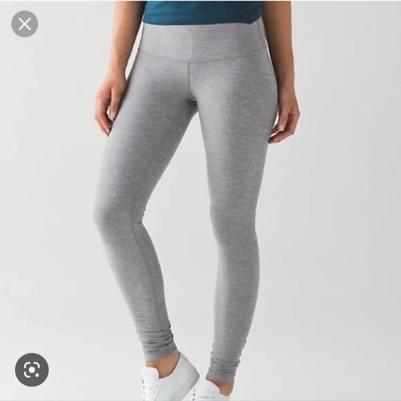 lululemon athletica Pants Jumpsuits Lululemon Heather Gray Wunder Under Leggings Poshmark